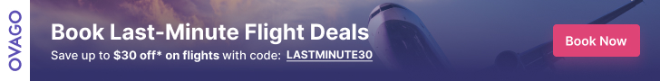 OVAGO: Last Minute Flight Deals